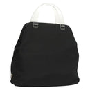 PRADA Hand Bag Nylon Black Silver Auth ti3274-1