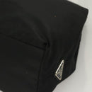 PRADA Hand Bag Nylon Black Silver Auth ti3274-14