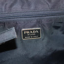 PRADA Hand Bag Nylon Black Silver Auth ti3274-18