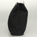 PRADA Hand Bag Nylon Black Silver Auth ti3274-3