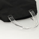 PRADA Hand Bag Nylon Black Silver Auth ti3274-6