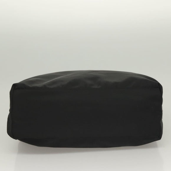 PRADA Hand Bag Nylon Black Silver Auth ti3274