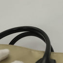 BURBERRY Blue Label Hand Bag Nylon Beige Silver Auth ti3277-8