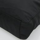 PRADA Tote Bag Nylon Black Silver Auth ti3279-9