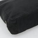 PRADA Tote Bag Nylon Black Silver Auth ti3279-14
