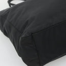 PRADA Tote Bag Nylon Black Silver Auth ti3279-16