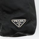 PRADA Tote Bag Nylon Black Silver Auth ti3279-17