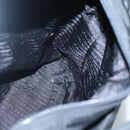 PRADA Tote Bag Nylon Black Silver Auth ti3279-19