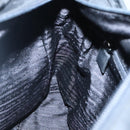 PRADA Tote Bag Nylon Black Silver Auth ti3279-20