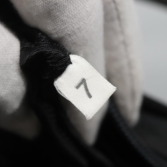 PRADA Tote Bag Nylon Black Silver Auth ti3279