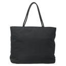 PRADA Tote Bag Nylon Black Silver Auth ti3279-2