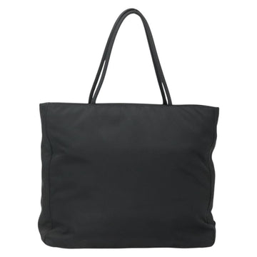 PRADA Tote Bag Nylon Black Silver Auth ti3279 - 0