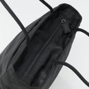 PRADA Tote Bag Nylon Black Silver Auth ti3279-6
