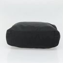 PRADA Tote Bag Nylon Black Silver Auth ti3279-5