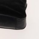 GUCCI Bamboo Shoulder Bag Suede 2way Black Gold 001 2404 16380 Auth ti3280-11