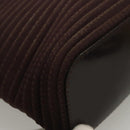 GUCCI Bamboo Hand Bag Nylon 2way Brown Silver 000 1998 0540 Auth ti3282-9