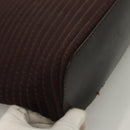 GUCCI Bamboo Hand Bag Nylon 2way Brown Silver 000 1998 0540 Auth ti3282-15