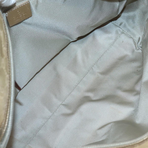 GUCCI GG Canvas Hand Bag Gold Tone 002 1115 Auth ti3284