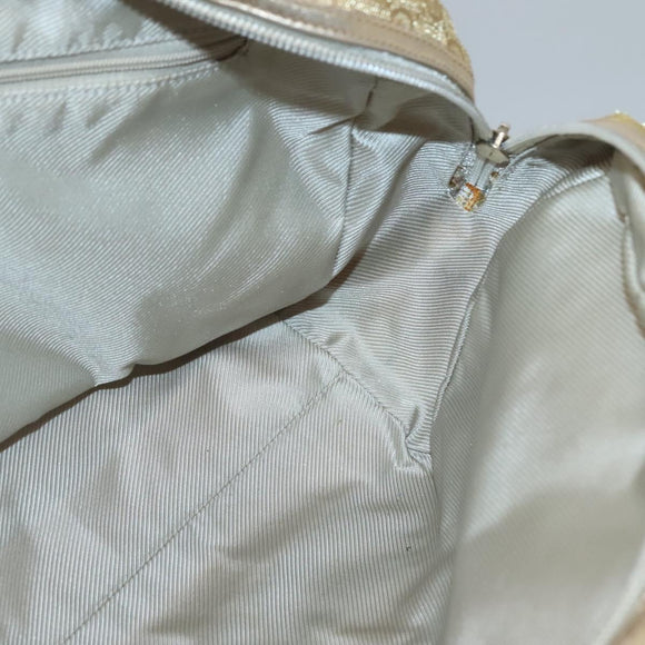 GUCCI GG Canvas Hand Bag Gold Tone 002 1115 Auth ti3284