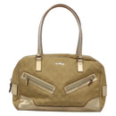 GUCCI GG Canvas Hand Bag Gold Tone 002 1115 Auth ti3284-13