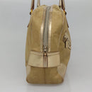 GUCCI GG Canvas Hand Bag Gold Tone 002 1115 Auth ti3284-3