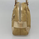 GUCCI GG Canvas Hand Bag Gold Tone 002 1115 Auth ti3284-4
