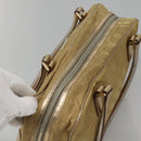 GUCCI GG Canvas Hand Bag Gold Tone 002 1115 Auth ti3284-6