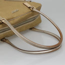 GUCCI GG Canvas Hand Bag Gold Tone 002 1115 Auth ti3284-7