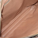 CELINE Macadam Canvas Business Bag PVC Leather Brown Gold Auth ti3286-10