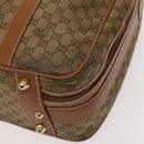 GUCCI GG Supreme Trunk PVC Beige Gold 010 39 0520 50 Auth ti3287-15