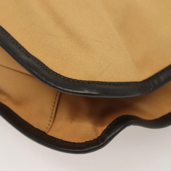 GUCCI Web Sherry Line Shoulder Bag Canvas Beige Silver 001 4321 Auth ti3288