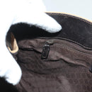 GUCCI Web Sherry Line Shoulder Bag Canvas Beige Silver 001 4321 Auth ti3288-20