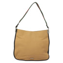 GUCCI Web Sherry Line Shoulder Bag Canvas Beige Silver 001 4321 Auth ti3288-13