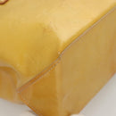 LOUIS VUITTON Monogram Vernis Reade PM Hand Bag Beige M91334 LV Auth ti3294-15