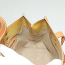 LOUIS VUITTON Monogram Vernis Reade PM Hand Bag Beige M91334 LV Auth ti3294-18