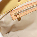 LOUIS VUITTON Monogram Vernis Reade PM Hand Bag Beige M91334 LV Auth ti3294-20