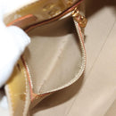 LOUIS VUITTON Monogram Vernis Reade PM Hand Bag Beige M91334 LV Auth ti3294-21