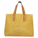 LOUIS VUITTON Monogram Vernis Reade PM Hand Bag Beige M91334 LV Auth ti3294-2