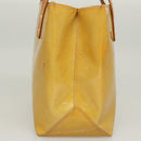 LOUIS VUITTON Monogram Vernis Reade PM Hand Bag Beige M91334 LV Auth ti3294-4