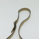 FENDI Zucchino Canvas Shoulder Bag Coated Canvas Beige Gold Auth ti3296-8