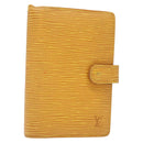 LOUIS VUITTON Epi Agenda PM Day Planner Cover Yellow R20059 LV Auth ti3300-1