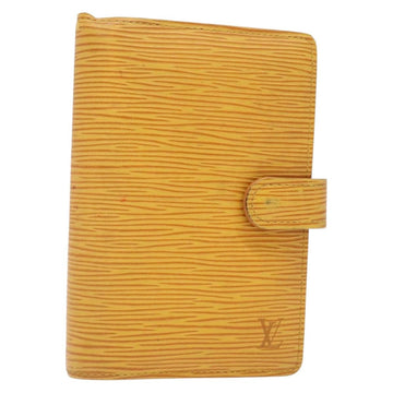 LOUIS VUITTON Epi Agenda PM Day Planner Cover Yellow R20059 LV Auth ti3300