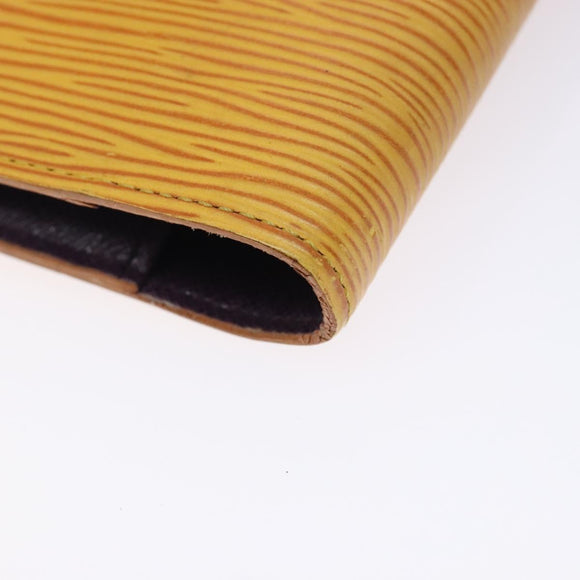 LOUIS VUITTON Epi Agenda PM Day Planner Cover Yellow R20059 LV Auth ti3300