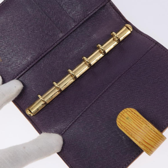 LOUIS VUITTON Epi Agenda PM Day Planner Cover Yellow R20059 LV Auth ti3300