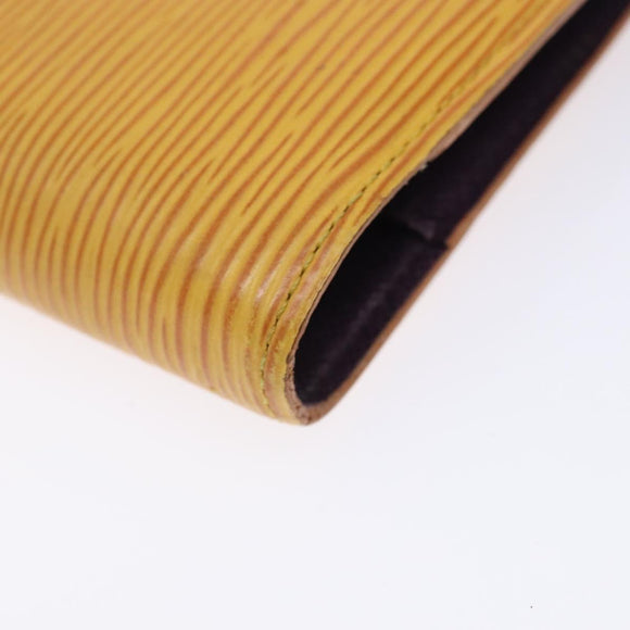 LOUIS VUITTON Epi Agenda PM Day Planner Cover Yellow R20059 LV Auth ti3300