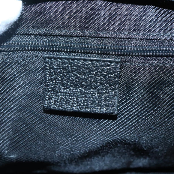 GUCCI GG Canvas Pouch Black 153129 Auth ti3305