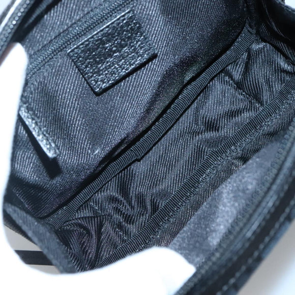 GUCCI GG Canvas Pouch Black 153129 Auth ti3305