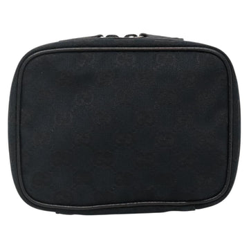 GUCCI GG Canvas Pouch Black 153129 Auth ti3305 - 0