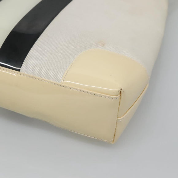 GUCCI Shoulder Bag Canvas White Gold 001 4231 Auth ti3314