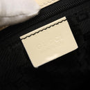 GUCCI Shoulder Bag Canvas White Gold 001 4231 Auth ti3314-17